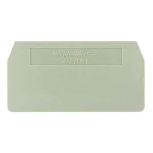 Afsluit- eindplaat (terminal) h:59.3mm b:2mm, VVE=50