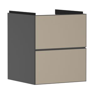 Onderkast Slate Matt Grey / front patterned bronze 480x475mm 2x la tbv fontein Xevolos E 54174390
