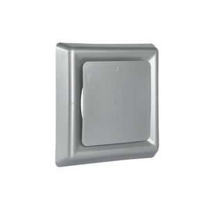 Vierkant afzuigventiel+klemmen Ø125mm aluminium