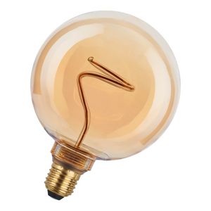 LED-lamp G125 SPIRALED XL E27 DIM 4.9W 200lm 818 goud