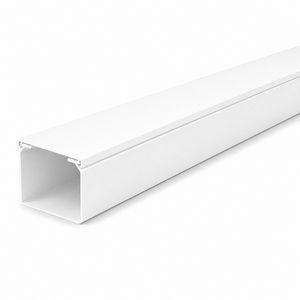 Lengte a 2m. kabelkanaal 25x25mm wit met folie