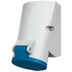 Wandcontactdoos 16A 3-polig  6H 230V IP44 HW/VN