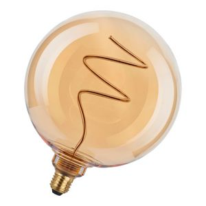 LED-lamp G200 SPIRALED XL E27 DIM 4.9W 200lm 818 goud