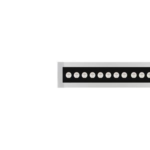 LED-Linear inbouwarmatuur 3000K 20.5W statisch asymm. gemidd