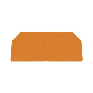 Afsluit- eindplaat oranje h:82.2mm b:1.5mm V-0 We VVE=100