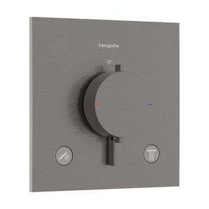 Inbouwthermostaat 2 functies Ecostat Comfort E Brushed Black Chrome