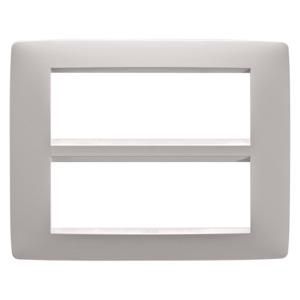 ONE PLATE-IN PAINTED TECHNOPOLYMER-12 MODULE-SATIN WHI