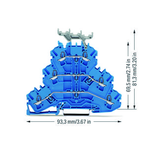 3-etageklem Rijg-/rijg-/rijg N/N/N blauw 2002-3234 VVE=50