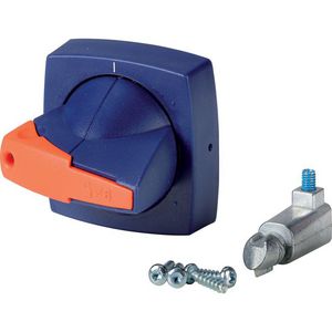 Draaigreep 6mm deurinbouw blauw hangslot K1DB/P
