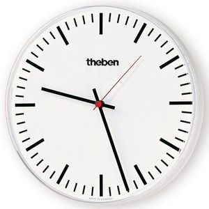 Wandklok 240 SR enkelz. binnen D40cm strepen fijn KNX OSIRIA