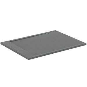 Douchebak I.LIFE ultra flat solid composiet 120x80cm rechthoekig betongrijs
