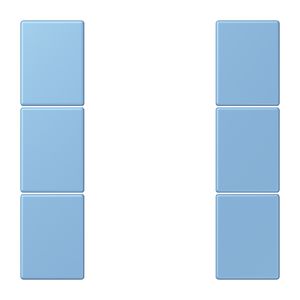 Tastafdekking F50 3-voudig compleet LC4320N KNX
