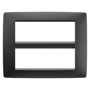 ONE PLATE-IN PAINTED TECHNOPOLYMER-12 MODULES-SATIN BL