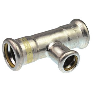 T-koppeling verlopend Xpress RVS gas 35x22x35mm R2715G VVE=5