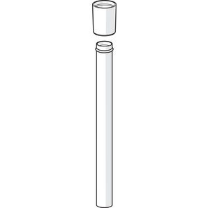 Urinoir spoelpijp chroom