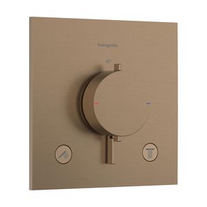 Inbouwthermostaat 2 functies Ecostat Comfort E Brushed Bronze