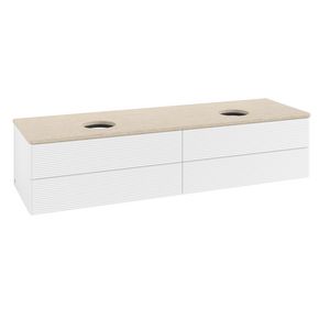 Wastafelonderkast Antao 1600x360x500mm White Matt Lacquer L28113MT