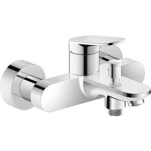 Wave 1-hendel badmengkraan hoh 150mm chroom hoogglans incl. S-koppelingen