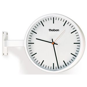 Wandklok 242 SR dubbelz. bi. D40cm strepen fijn KNX OSIRIA