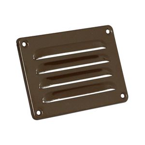 ALU schoepenrooster 130x90mm bruin