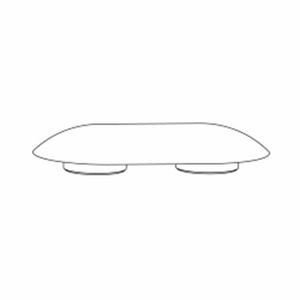 Buffer voor zitting oval grijs