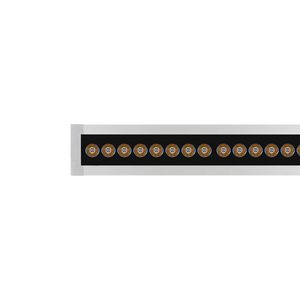 LED-Linear inbouwarmatuur 3000K 26W statisch symm. intensiev