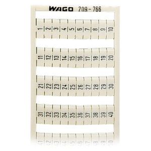 WSB-markeringskaart als kaart bedrukt wit 209-766 VVE=5