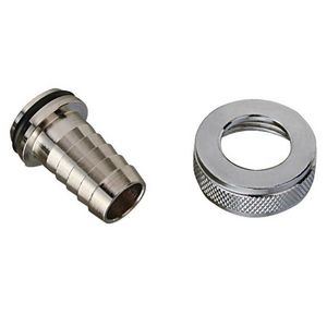 Slangwartel 3/4"wartel x Ø14.5mm tule messing vernikkeld