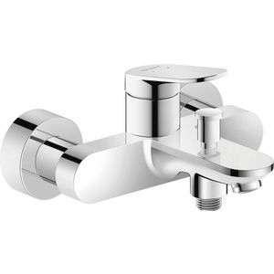 Wave 1-hendel badmengkraan hoh 150mm chroom hoogglans incl. S-koppelingen