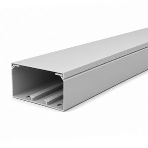 Lengte a 2m. kabelkanaal 130x60mm grijs met folie