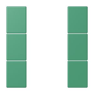 Tastafdekking F50 3-voudig compleet LC4320G KNX