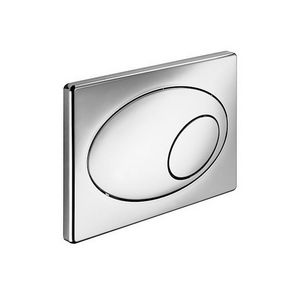 WC bedieningsplaatchroom tweevolumespoeling ovale bedien.