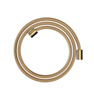 AXOR ShowerSolutions Textiel doucheslang 160cmmet conische en cylindrische moer Polished Gold Optic 28261990