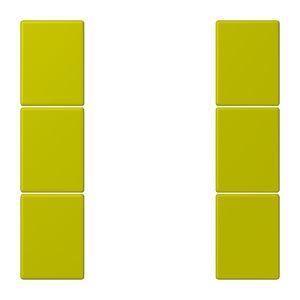Tastafdekking F50 3-voudig compleet LC4320F KNX
