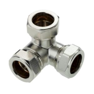 Hoek T-koppeling verlopend knel vertind 22x15x22mm KIWA/Gastec VVE=5