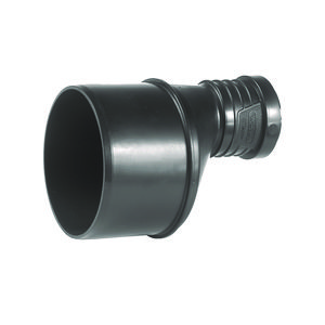 Sitech+ geluidsarm PP inzetverloopring lang Exc zwart 75X50mm