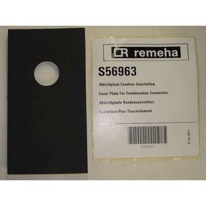 Afdichtplaat condens aansluiting Q25s-30s-28c--40c