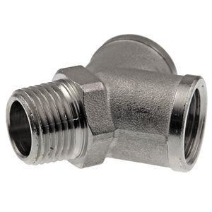 Y-stuk 1/2 bt. + 2x 1/2bn. Chroom