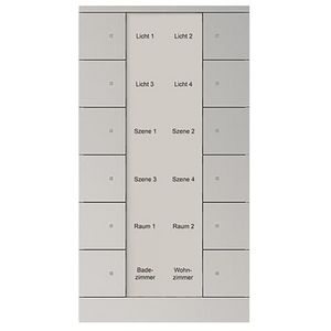 Bedienings sensor KNX - ClimaEco Alu zilver 12f