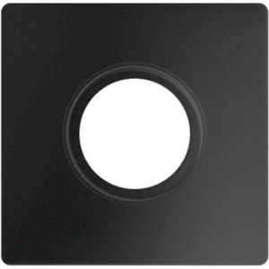 Inbouwraam vierkant rond vialed zwart