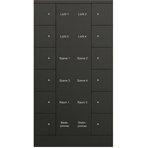 Bedienings sensor KNX - ClimaEco Mat zwart 12f