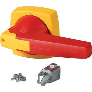 Draaigreep 10mm K3 deurinbouw roodgeel hangslot