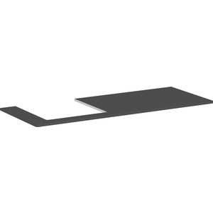 Console 1360x550mm m uitsp. L countertop Xelu Q 54097910