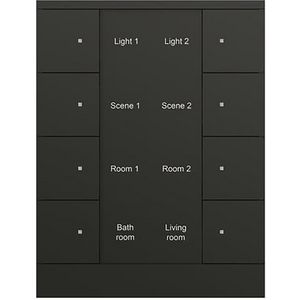 Bedienings sensor KNX - ClimaEco Mat zwart 8f