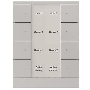 Bedienings sensor KNX - ClimaEco Alu zilver 8f