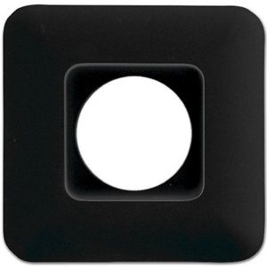 Inbouwraam vierkant vialed zwart