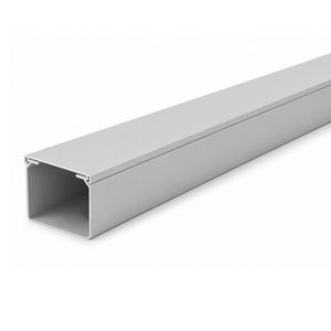 Lengte a 2m. kabelkanaal 40x40mm grijs met folie