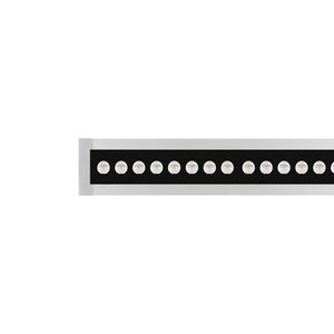 LED-Linear inbouwarmatuur 3000K 26W statisch asymm. gemiddel