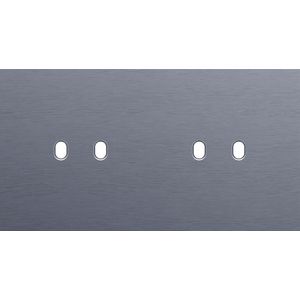 Tweevoudige afdekplaat, horizontaal 71 mm centerafstand