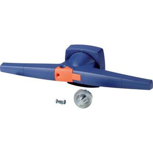 Draaigreep 14mm deurinbouw blauw hangslot K5BD/P